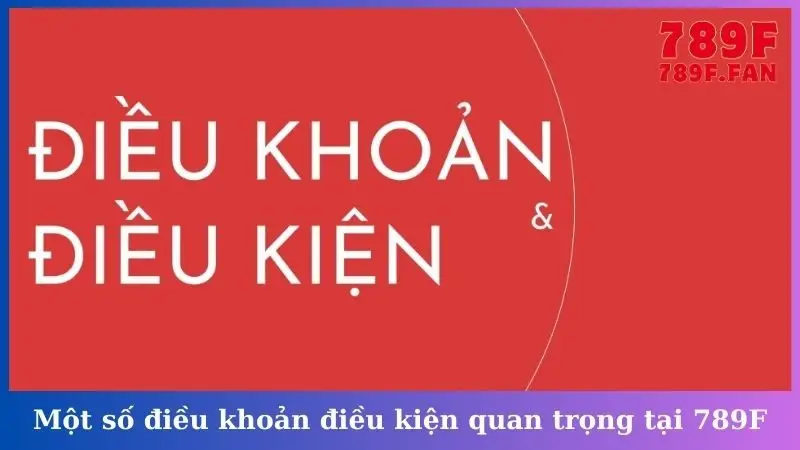Một số điều khoản điều kiện quan trọng tại 789F