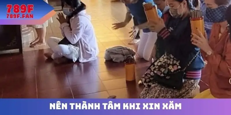 Nên thành tâm khi xin xăm